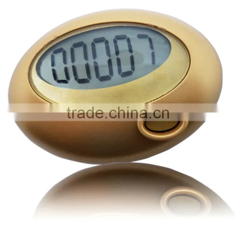 promotion novelty oval single function pedometer