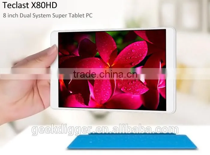 Teclast X80HD 8 inch Win 10 + Android 4.4 Tablet PC Intel Z3735F 1.33GHz 2G+3GB WiFi Bluetooth 4.0