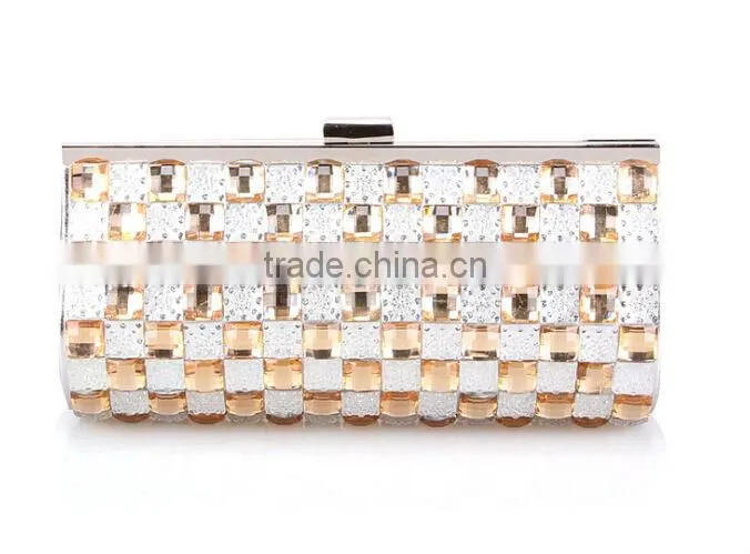 2015 crystal and rhinestone evening bags fashion clutch bag