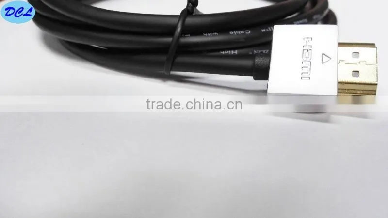 1M Metal Slim HDMI cable with lock gold plated