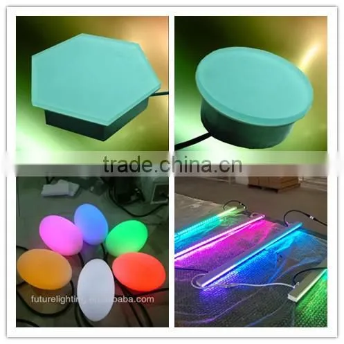 Frosted glass outdoor inground led light led tiles ,led floor tile light, led light tile