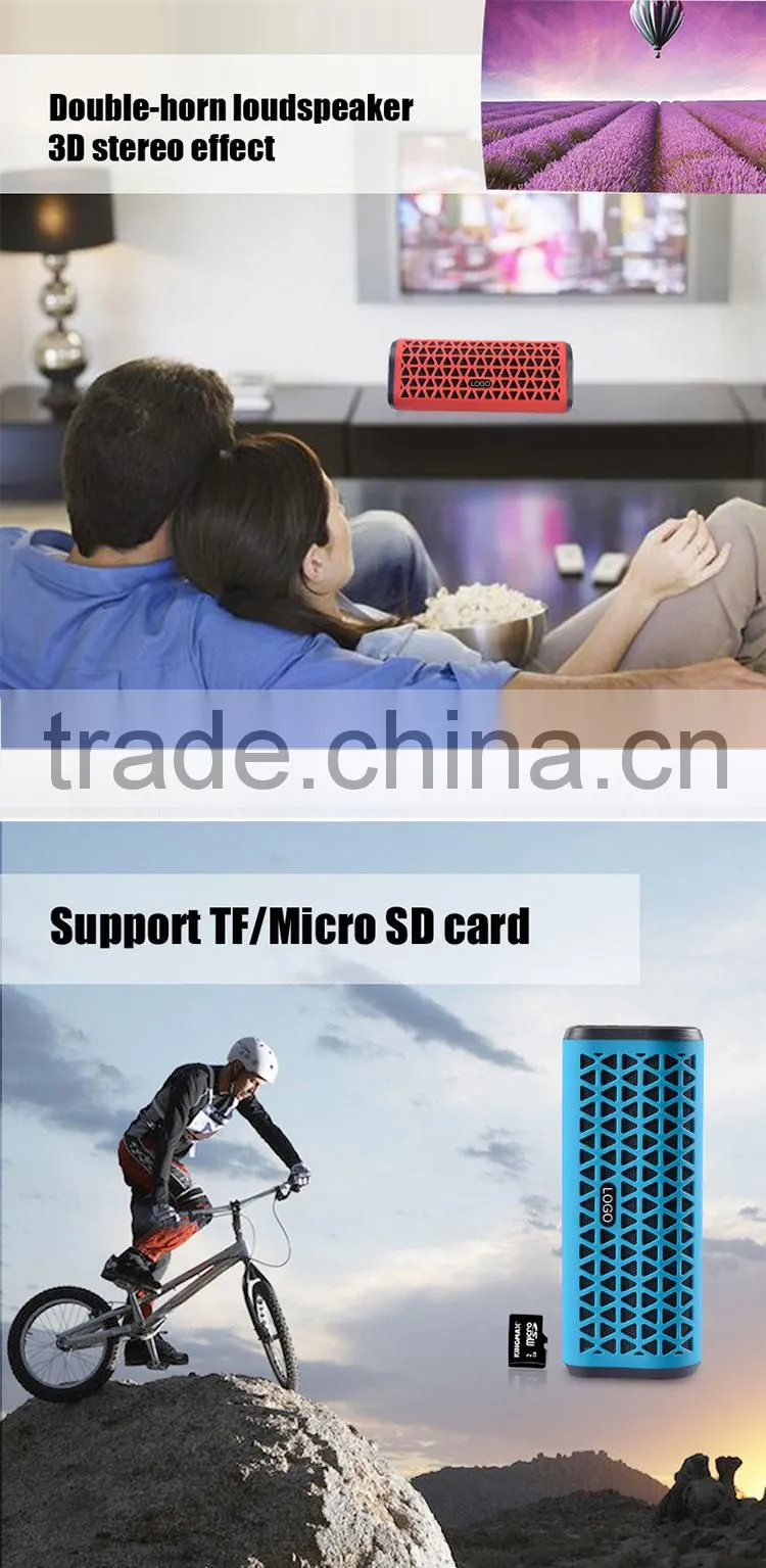 TLS27 2.0 channel fm radio supported waterproof bt speaker with hands free calling
