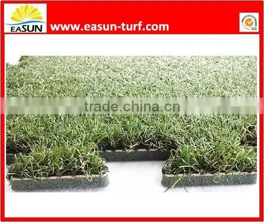 Artificial Grass Interlocking Puzzle Mat For Playground