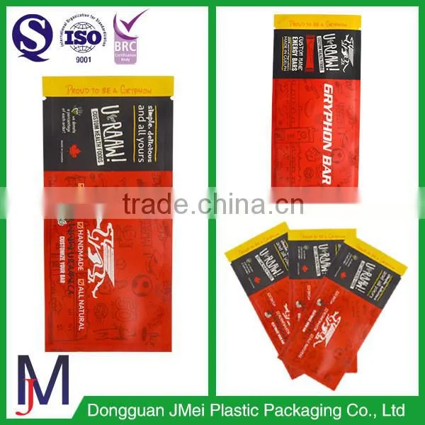 Zipper bag zipper bag stand up pouch 3 edge aluminum back sealed clear front bags