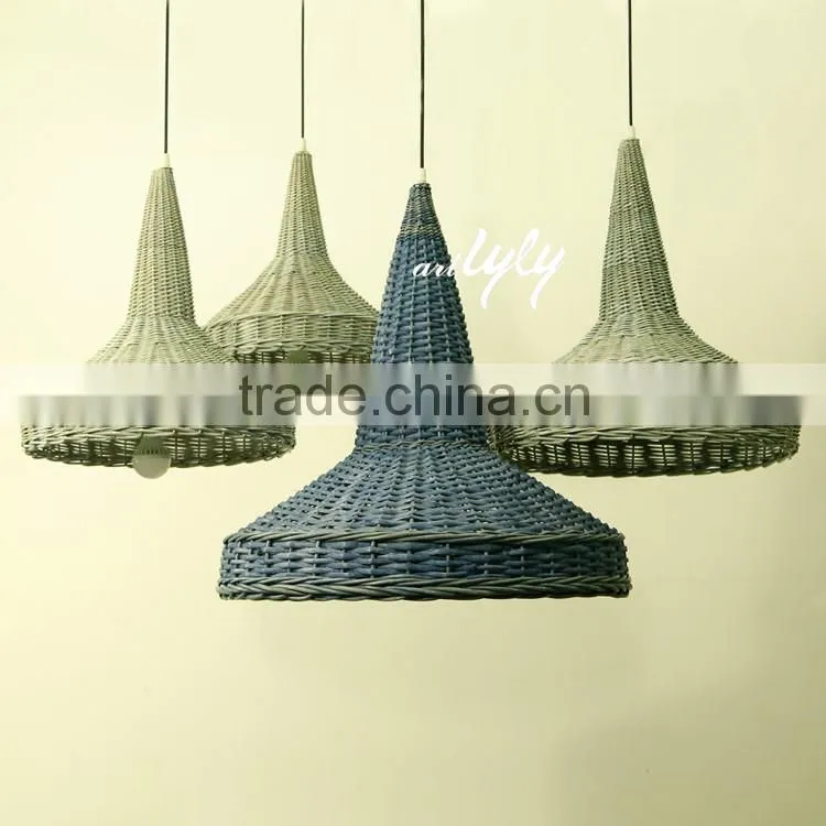 wholesale cheap wicker pendant lamp shade