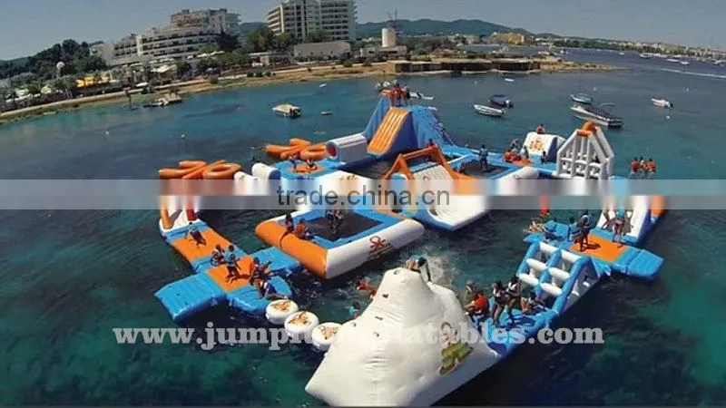 2017 Floating inflatable water park commercial ocean Inflatable aqua park adults water sports park hire