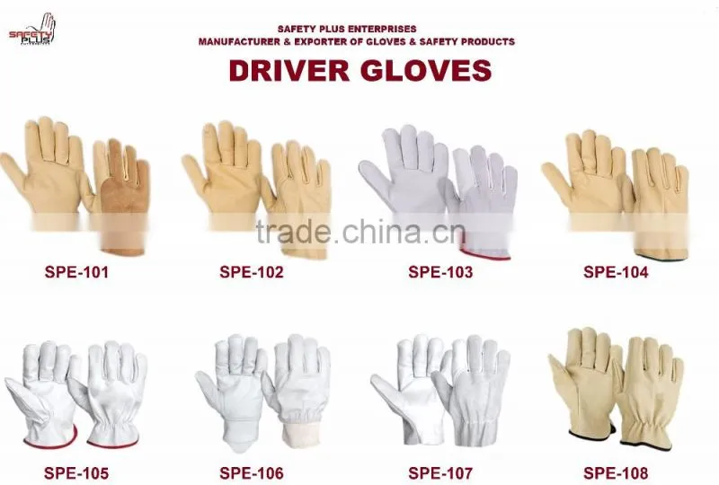 Safety Driving gloves, cow leather, Goat leather gloves