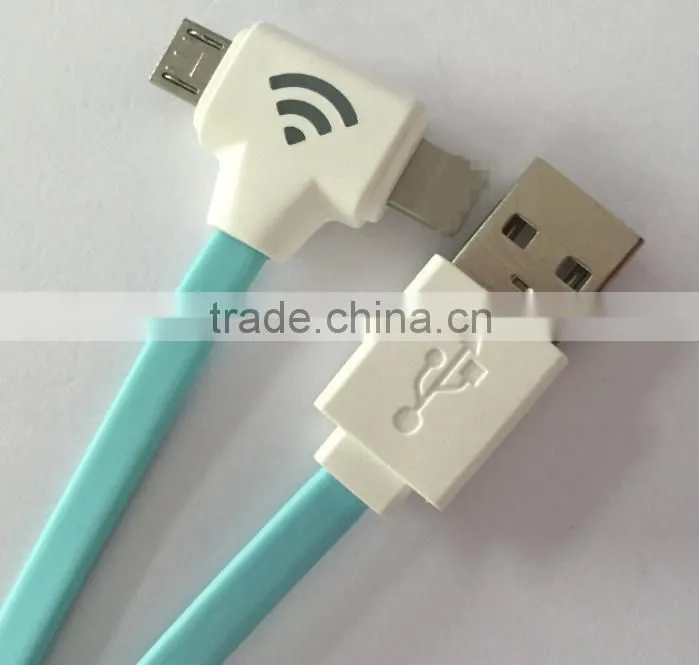 High quality wifi LED 2 in 1 power cable 1m data cable