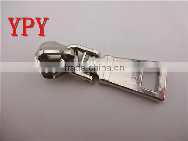 8# metal slider with puller(in Silver)