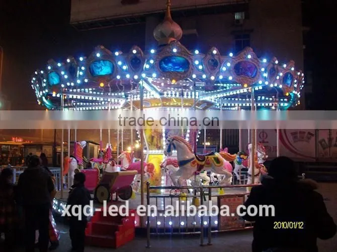 high quality signal break-point continuous transmission 9 pcs led point light 48mm amusement ride lighting