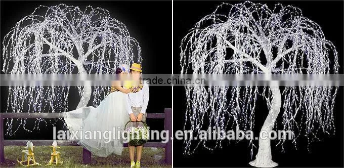 3.5m tall led willow tree light for wedding decoration tree