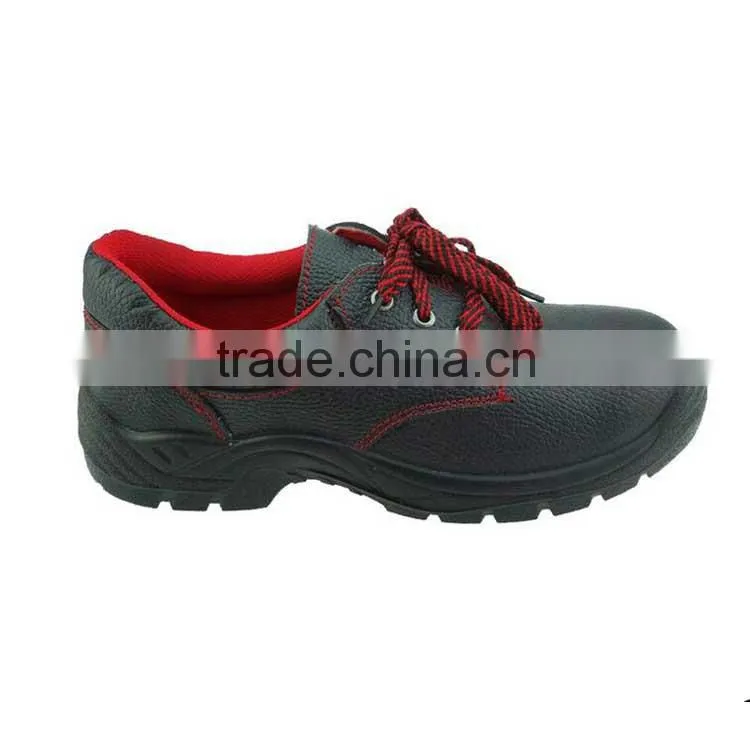 steel toe industrial working leather safety shoes