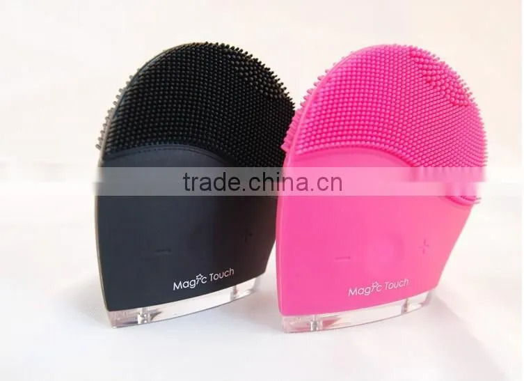 Silicone Deep Clean Facial Cleanser Vibration Cleaning Pulsating Brushes Electric Face Massager For Skin Care
