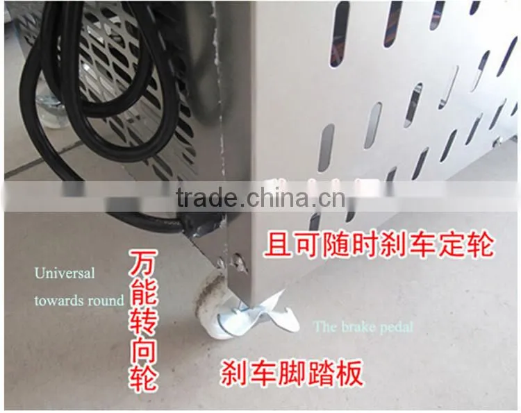 2015 Flat Pan Frozen Yogurt Real Fruits Stir Ice Cream Rolls Machine