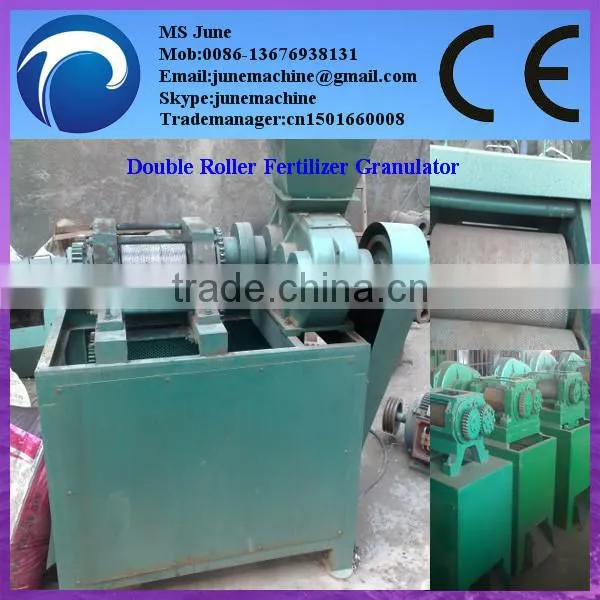 double roller organic fertilizer granulation with competitive price skype:junemachine