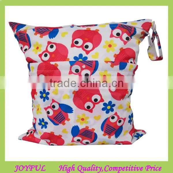 New Arrival Zippered Waterproof Wet Diaper Bag