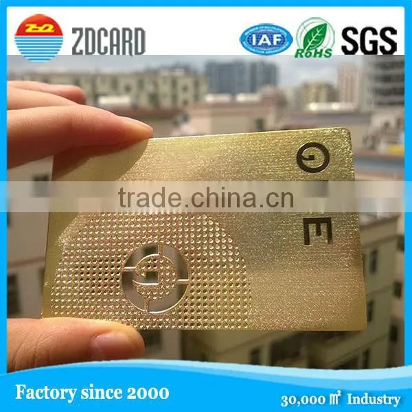 elegant business metal card with perfect quality