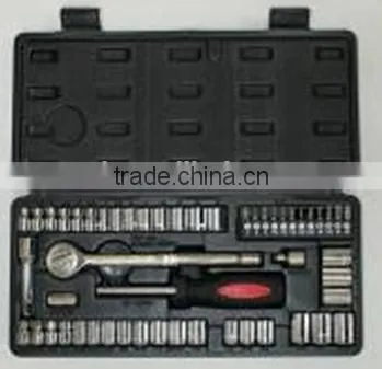 1/4" 3/8" 54pcs Socket wrench hand tools Set