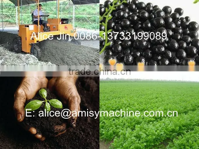 2016 Newest Amisy self-propelled organic fertilizer compost turner/turning machine
