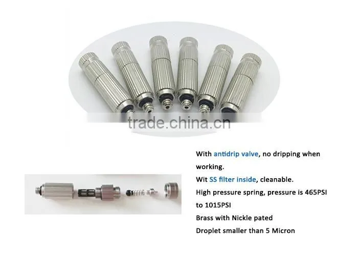 TY0001 2016 hot sale High pressure misting system(0.3L/min) 50Bar misting pump with Led Timer controller