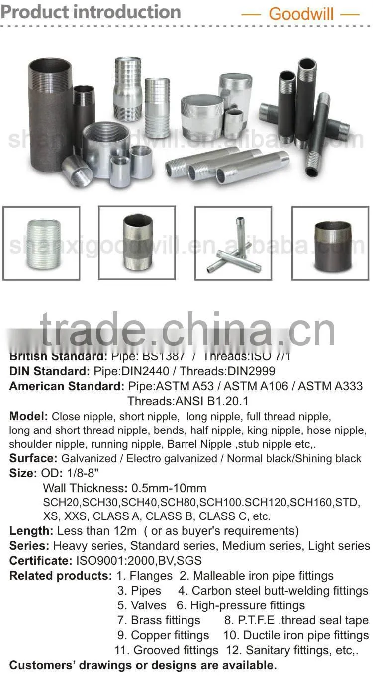 alloy steel nipple astm a 234 wp 1 11 91