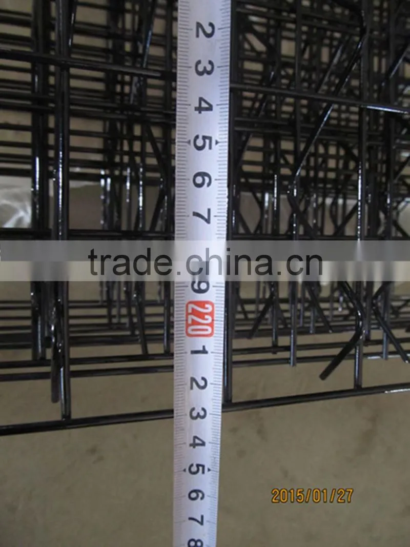 2016 the new design Powder painted black 3D trellis wire mesh panels