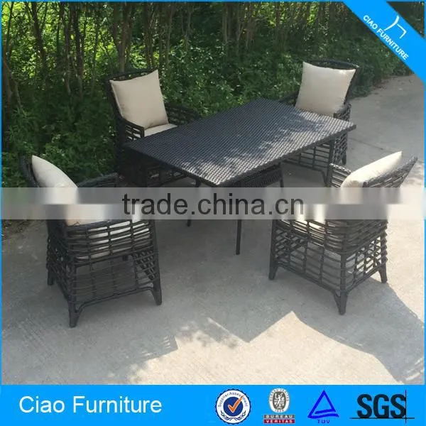 Wicker Outdoor Furniture Sunroom Dining Set