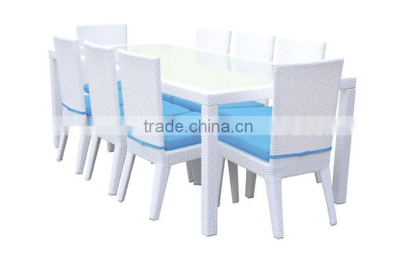 stackable rattan dining furniture (2107T+FC007)