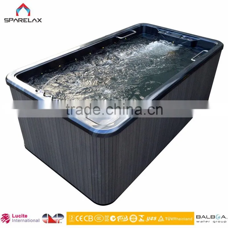 CE Approved Freestanding Acrylic Swimming Pool Whirlpool Massage Large Outdoor Balboa Swim Spa