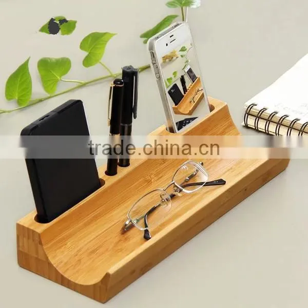 Creative new desktop finishing box,bamboo storage box