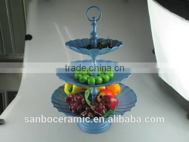 Colors Stand for wedding cake, Metal cake stand 3 Tiers Big size for display