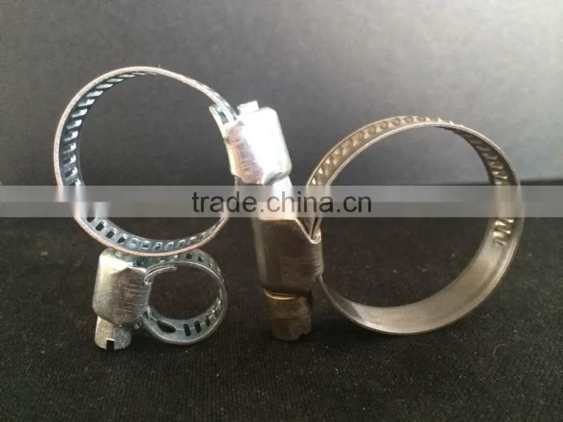 nylon rope clamps/nylon spring clip/stainless steel round hose clips