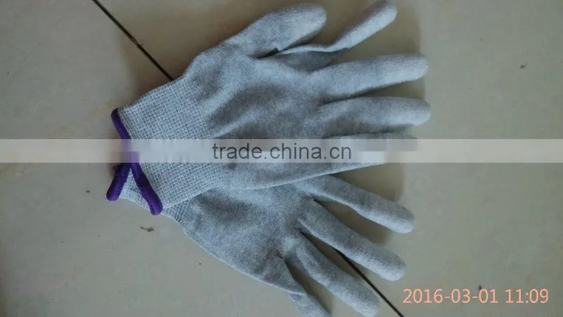 2016 hot sale pu coated softextile glove