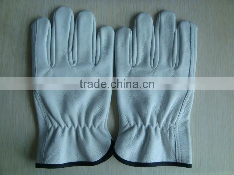 Cow grain leather driver gloves ZM44-H