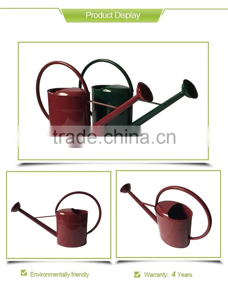 Oval color flower metal cheap watering cans