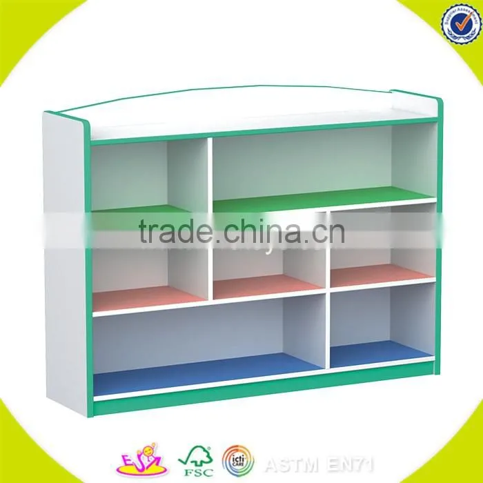 wholesale new fashion wooden four compartment shelves hot sale wooden shelves storage W08C040