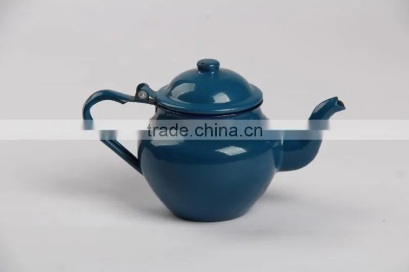 Hot sale 9-14cm enamel small tea kettle enamel tea pot