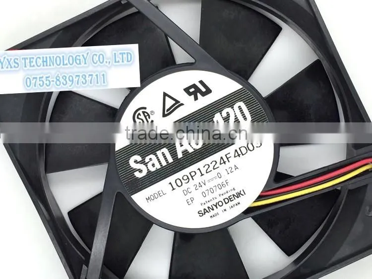 New authentic 12025 12cm 24V ultra quiet / ball fan 109P1224F4D03
