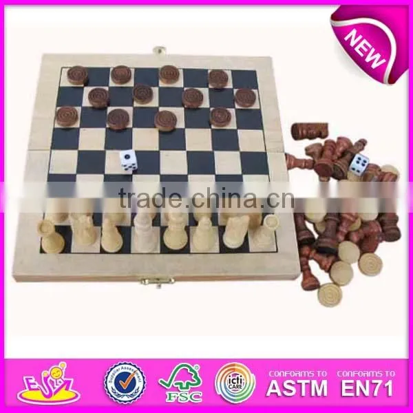 2015 New and popular wooden chessboard toy for kids,latest wooden toy chessboard for children,wooden chessboard toy WJ277080