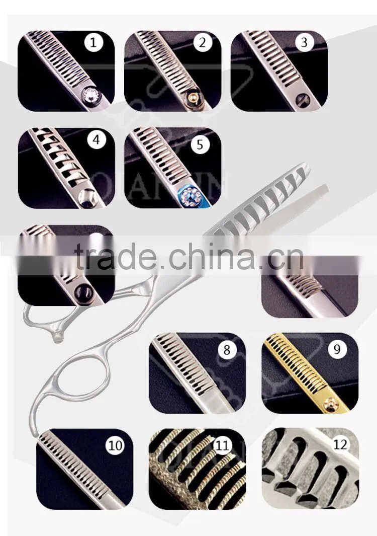 440c hair cutting scissors with finger ring