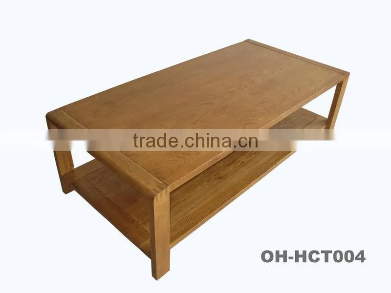 deep natural colour solid wood coffee table