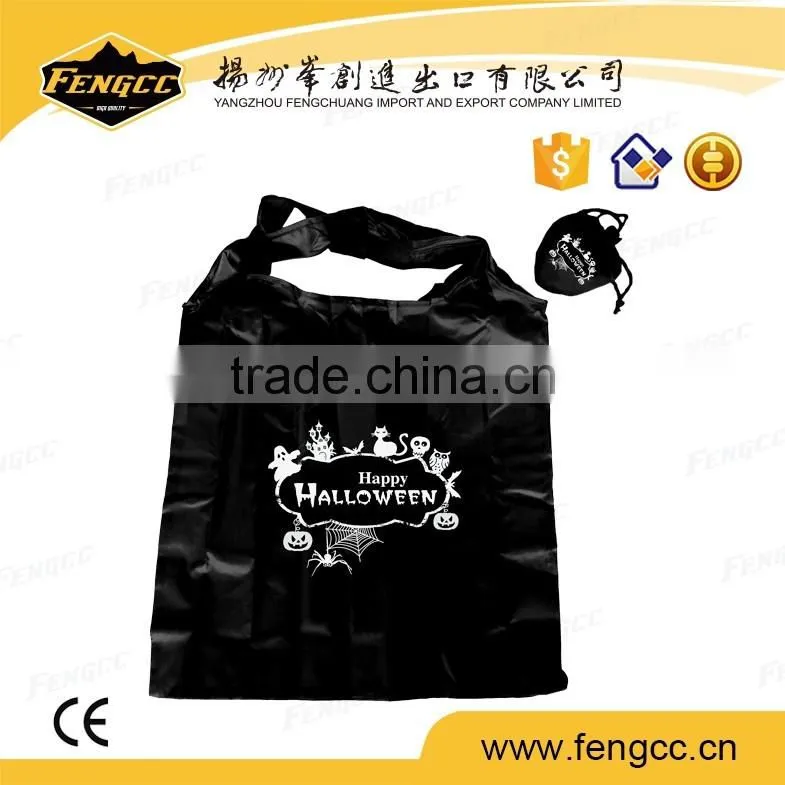 Fashion cheap promotional eco friendly waterproof 210D nylon polyester animal foldable shopping bag