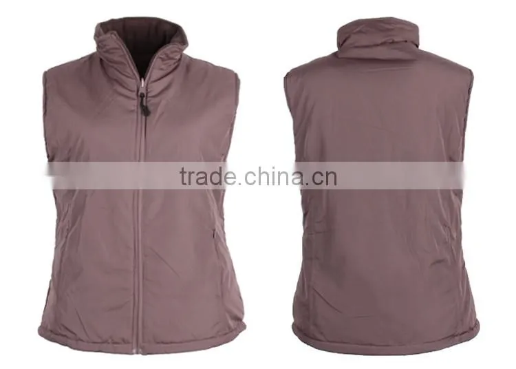 2016 New Design Apparel Stocklot Sleeveless Polar Fleece Waistcoat For Women