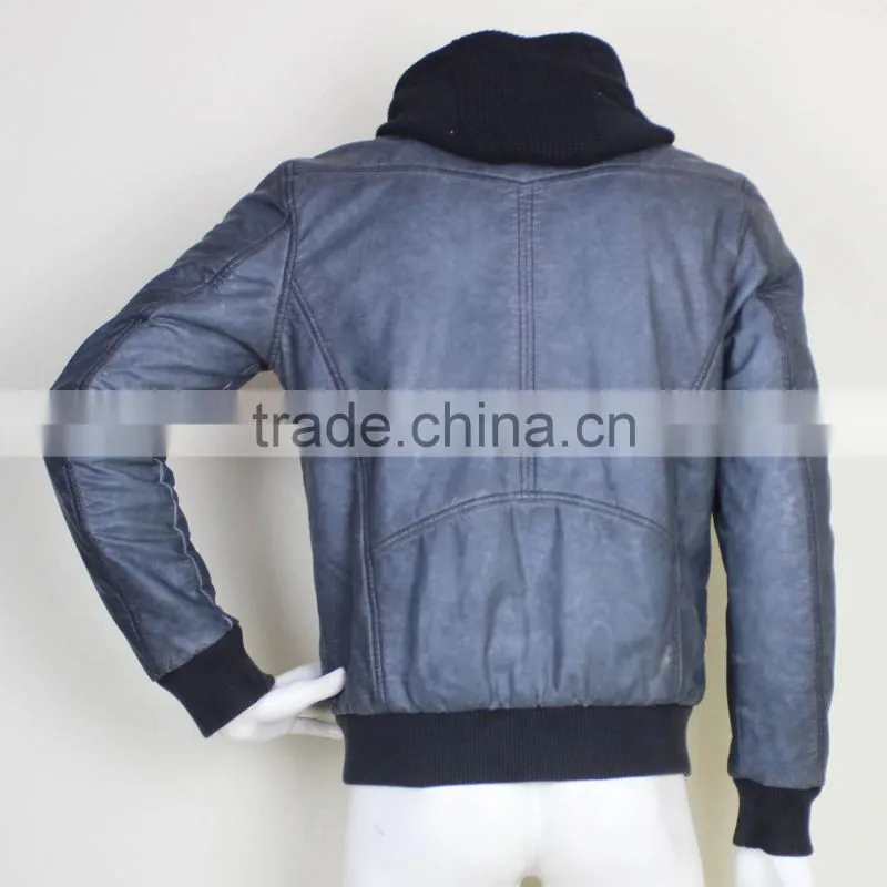 Cheap Genuine Man PU Leather Jacket