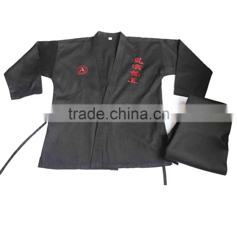 custom made good fabric karate uniform breathable fabric black karate gi karate uniforms martial arts uniforms short sleeve