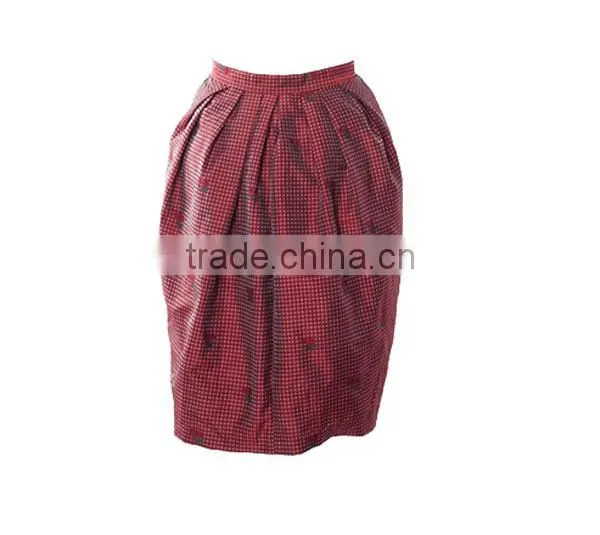 new coming lovely printed school girl's plaid skirt uniform with new design