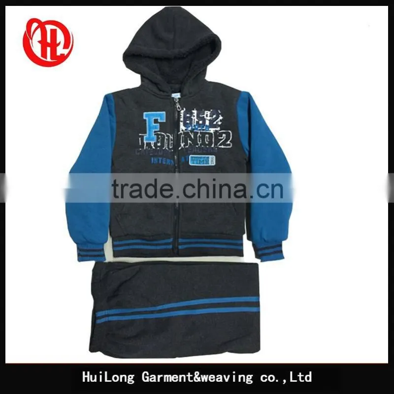 OEM service boys thick sherpa fleece hoody jacket