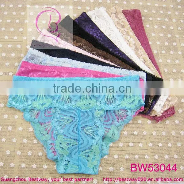 Hot sexy girls photos of sexy lace bikini full transparent lace mix color & pattern bikini