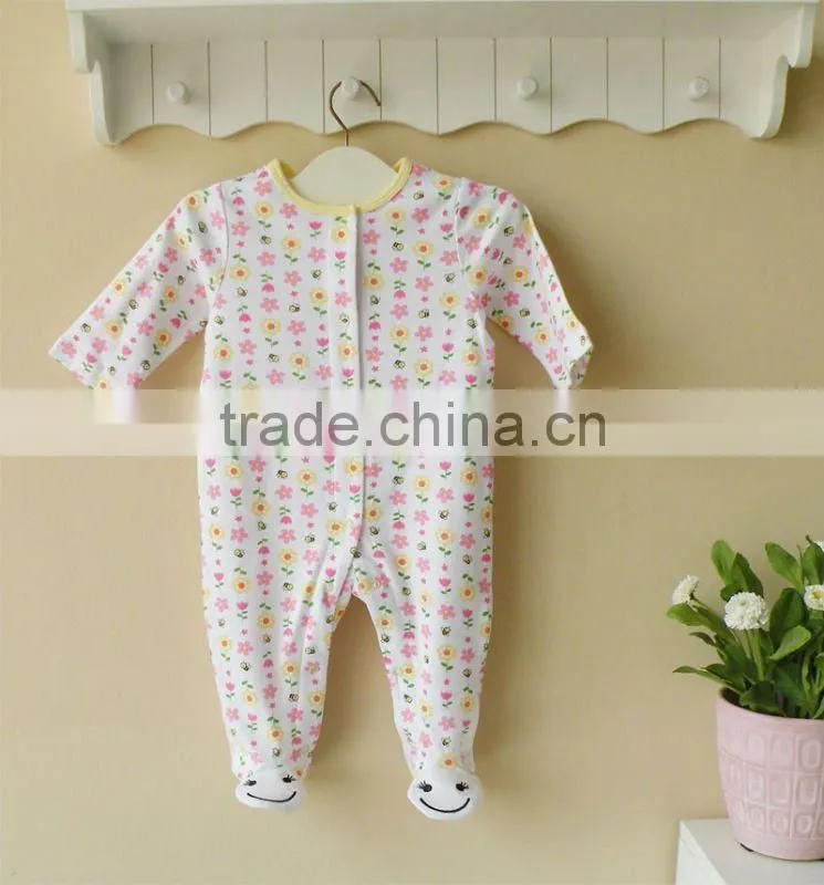 100% cotton baby clothing ,baby romper ,baby romper with feet .