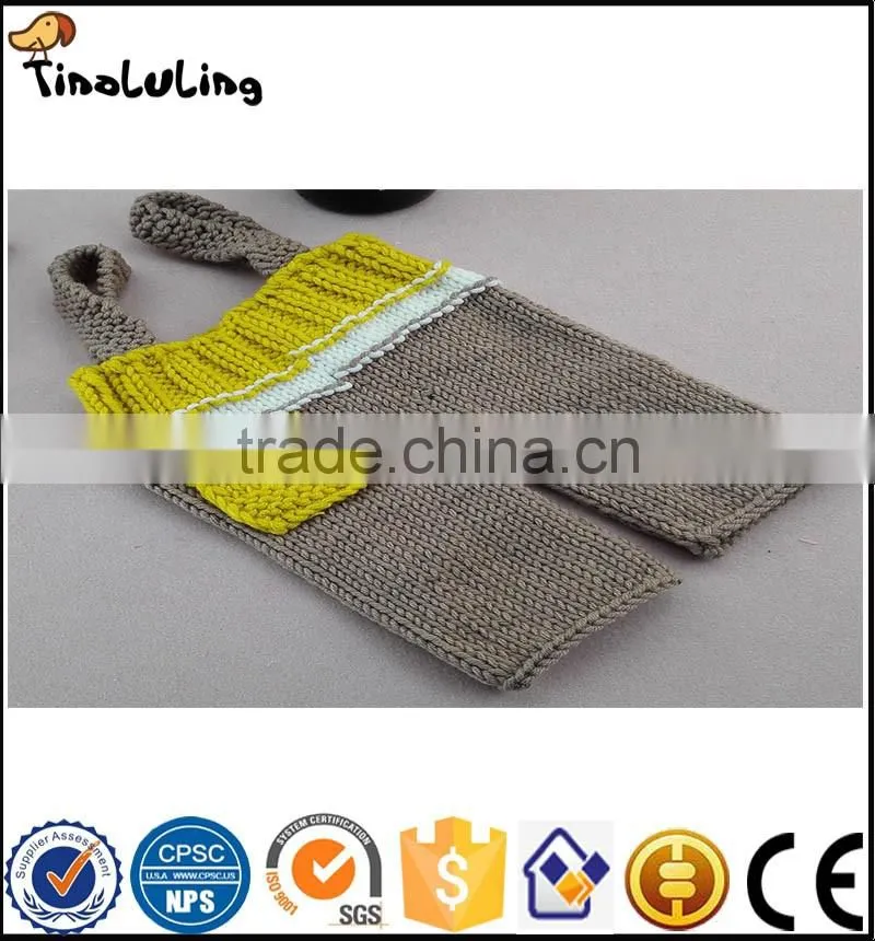NPT65 Tinaluling 100% woolen gray and yellow 2 pcs newborn photography props for baby